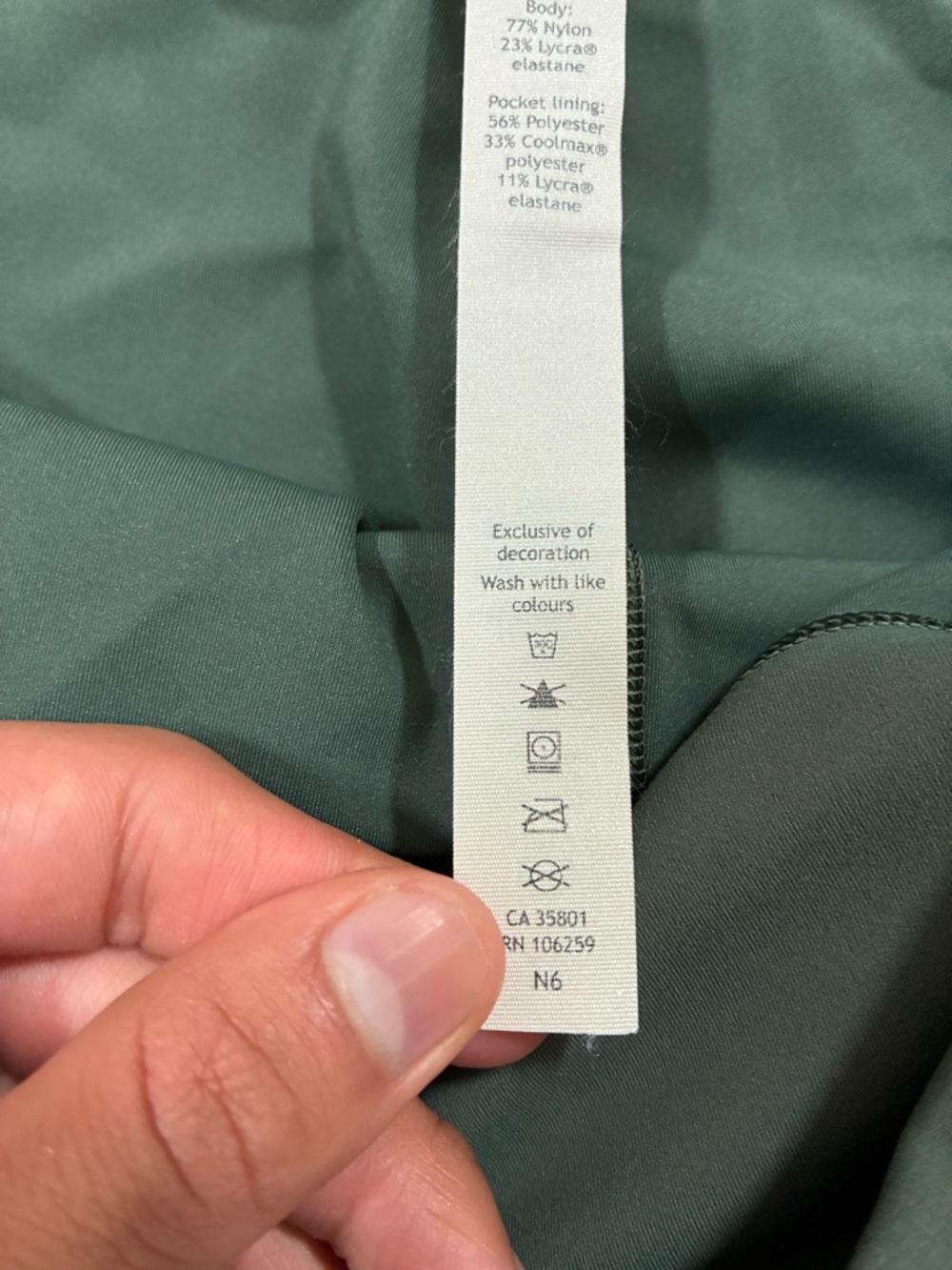 lululemon athletica Green Leggings Size 20 - Picture 6 of 6